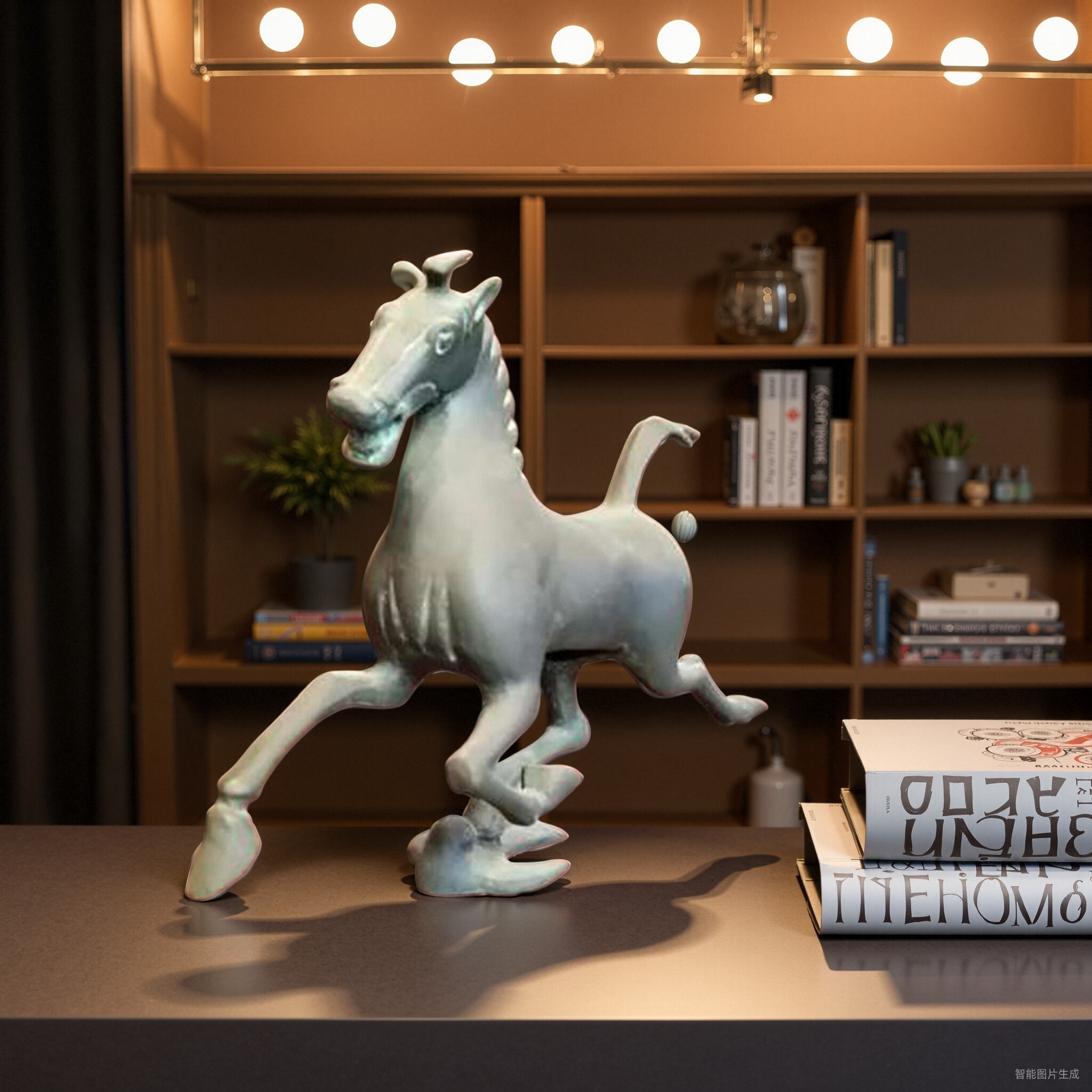 仿古青铜工艺马踏飞燕家居装饰品阁楼酒柜摆件影视道具旅游纪念品