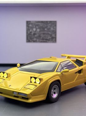 新豪迪车模1:24兰博康嗒什LP500S合金跑车模型摆件声光回力摆件男