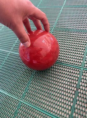 双aa级10cm天然红水晶球摆件 红色水晶球客厅卧室厨房玄关摆件