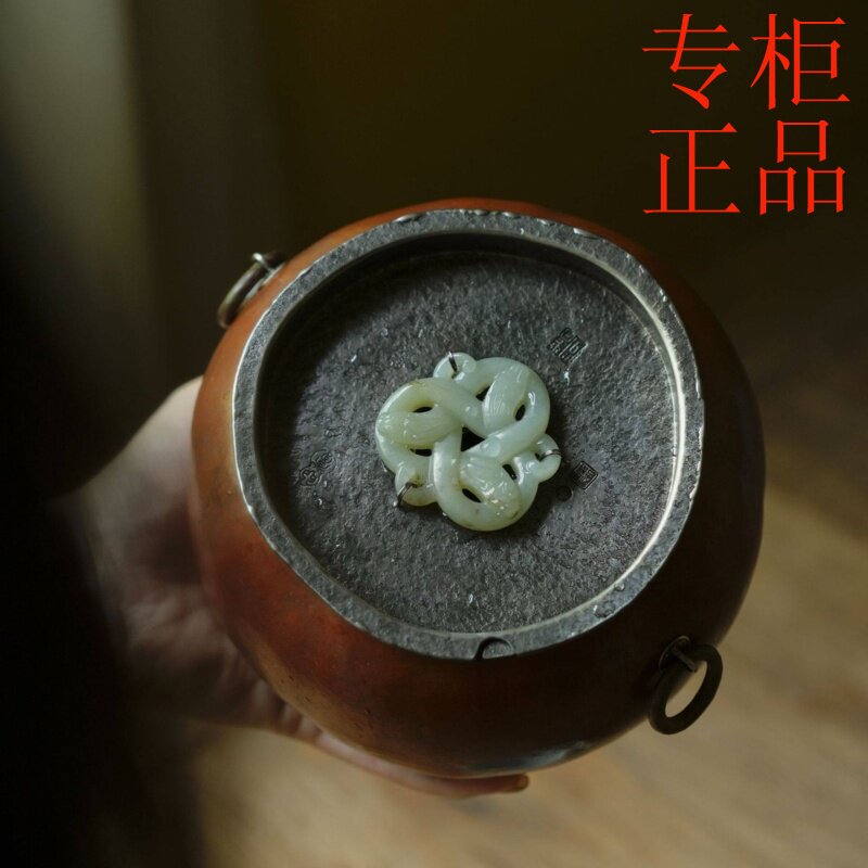 ㊣老葫芦纯锡大建水 茶洗 茶水碗 水盂 茶道零配用具 复古文玩