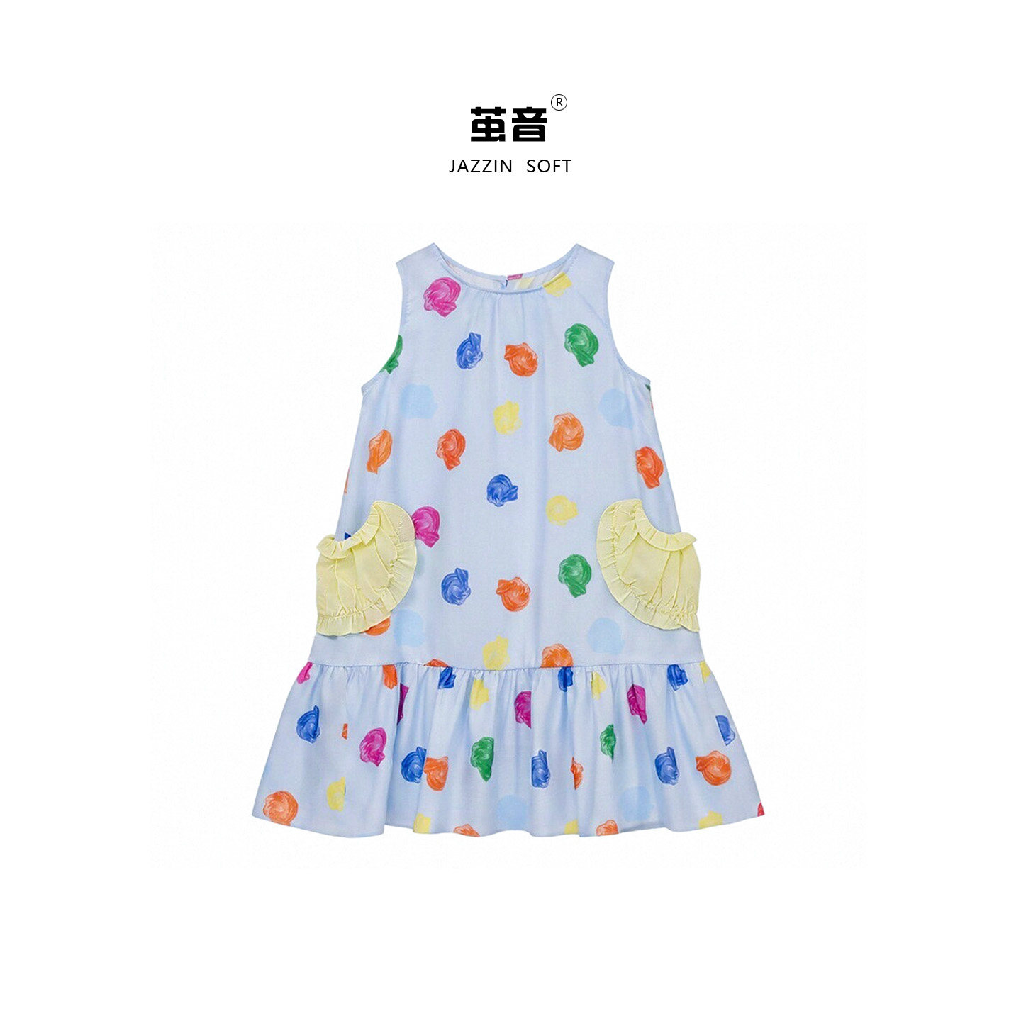 【小画家】100%桑蚕丝 儿童真丝连衣裙 夏季休闲度假裙图片