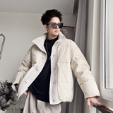 Y130-P248-控M-3XL-锦纶50绒（200-250克）针织门襟羽绒棉服，男装棉衣，电商A216