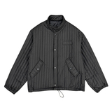 Y85-特P982023冬季新款设计感立领纯色棉服男潮牌痞帅男士棉袄黑，男装棉衣，电商A216