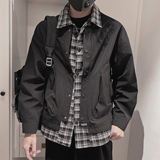 WT86-P98-控138-M-3XL-聚酯纤维假两件夹克，男装夹克，电商A216