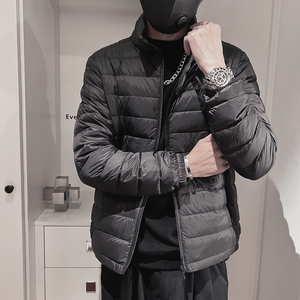 Y115-P128控178-M-3XL-聚酯纤维 50绒（50-100）格立领羽绒服图片