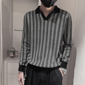 MX237-P68控98-M-3XL50%腈纶28%聚酯纤维22%锦纶老钱风格纹针织衫图片