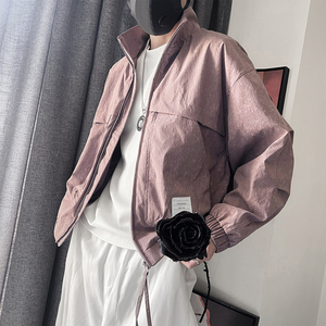 WT76-P148控198M-3XL-聚酯纤维解构分割硬派拉领夹克微阔版型，男装夹克，电商A216