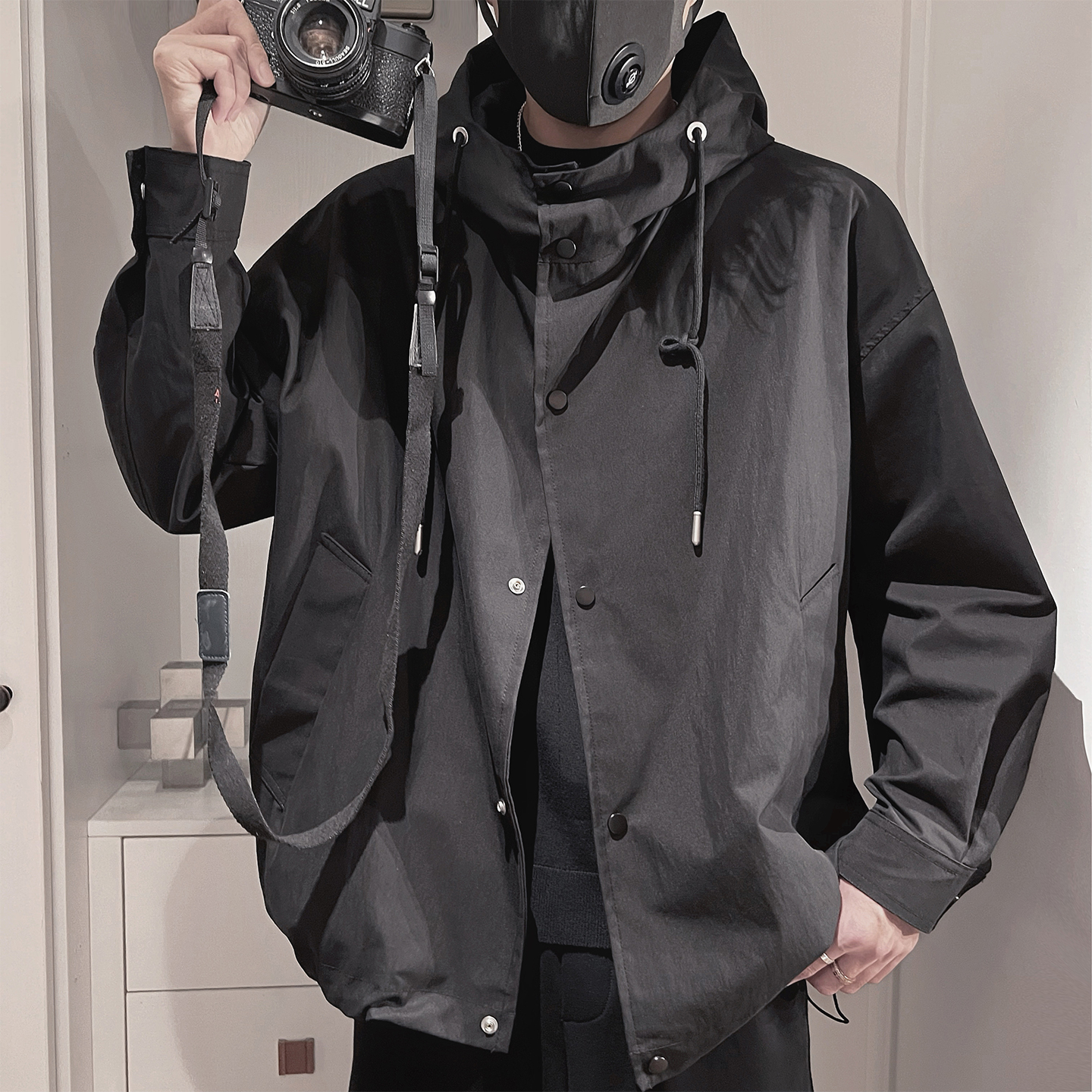 WT88-P108-控148-M-3XL-聚酯纤维斗篷式外套，女装短外套，电商A216