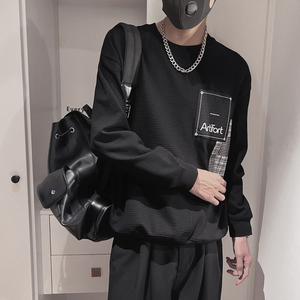 WY237P78控108M-3XL 95%棉5%涤纶微阔版型玉米格面料品接口袋卫衣图片
