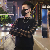 MX06-P752023秋冬延续款毛衣套头翻领打底社会小伙假两件针织衫，男装针织衫/毛衣，电商A216