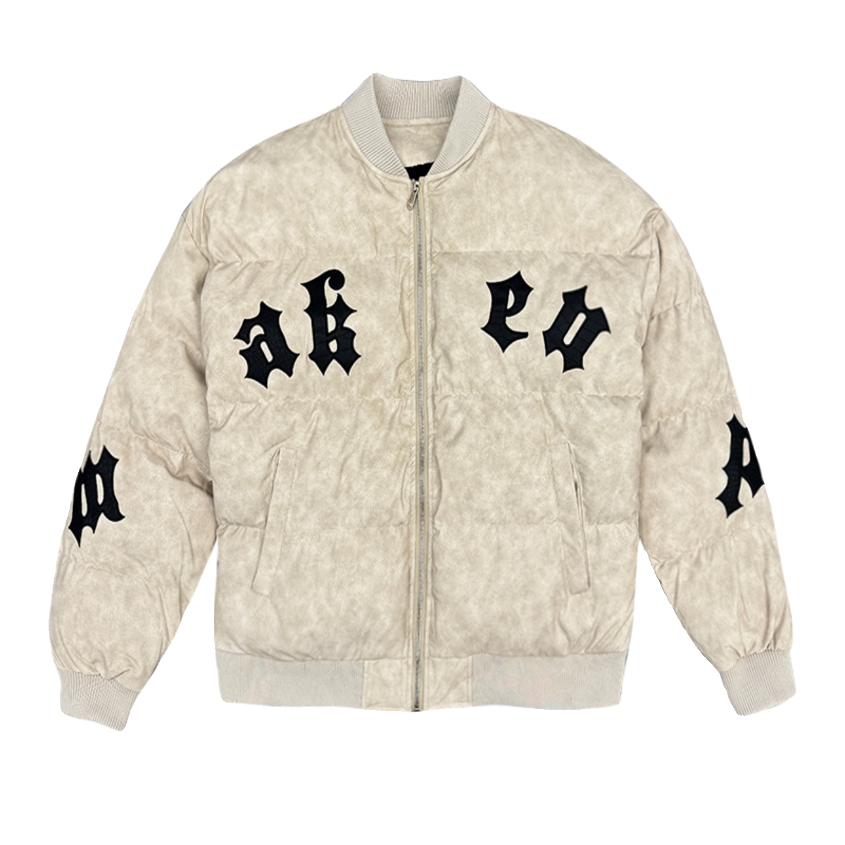 Y82-特P138控178字母刺绣加厚羽绒棉服外套宽松冬季面包服棉衣,男装棉衣,电商A216