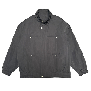 WT79-特P148-控198-M-3XL-聚酯纤维美系硬派拉领夹克钉扣缝合图片