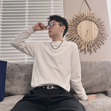 CX33B--P38-控58-M-3XL聚酯纤维德绒纯色打底修身版型T恤，男装T恤，电商A216