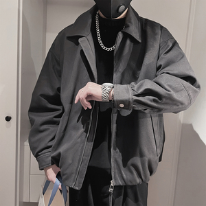 Y112-P218-控298 M-3XL-55%棉45%莱赛尔50%绒光纯色 夹克式羽绒服图片