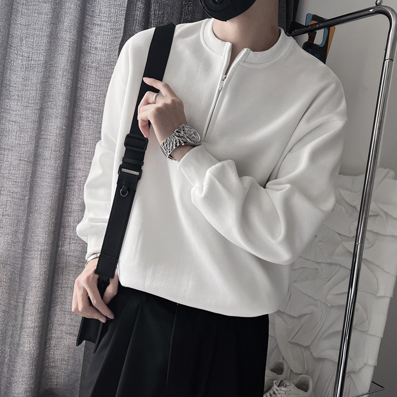 WY92-P68-控98加绒P752023秋季高级小伙风套头休闲卫衣男长袖,男装卫衣,电商A216