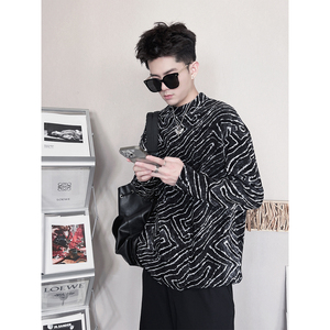 WY276-M-3XL P48-控68   95%涤5%氨纶 绒面线条打底衫图片