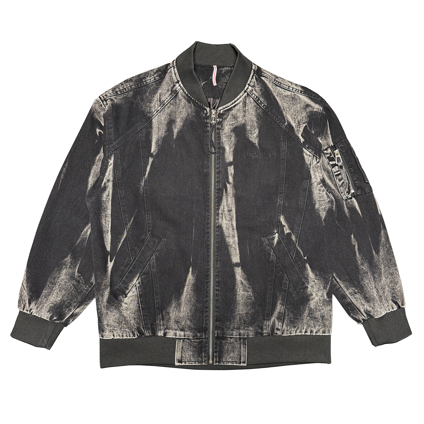 WT89-P128-控168-M-3XL-65%棉35聚酯纤维扎染牛仔夹克，男装夹克，电商A216