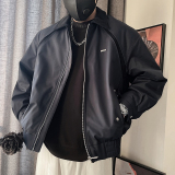 Y121-P158-控208-M-3XL-聚酯纤维结构镶织带棉衣，男装棉衣，电商A216