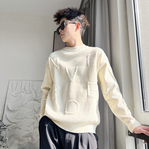 MX311-M-3XL-特P98 控145 凸版立体提花毛衣 50黏胶28涤纶22尼龙，男装针织衫/毛衣，电商A216