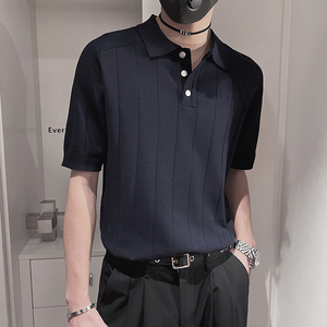 PL28-M-3XL P78-控108  67.4%粘胶纤维32.6%聚酯纤维 针织POLO衫图片