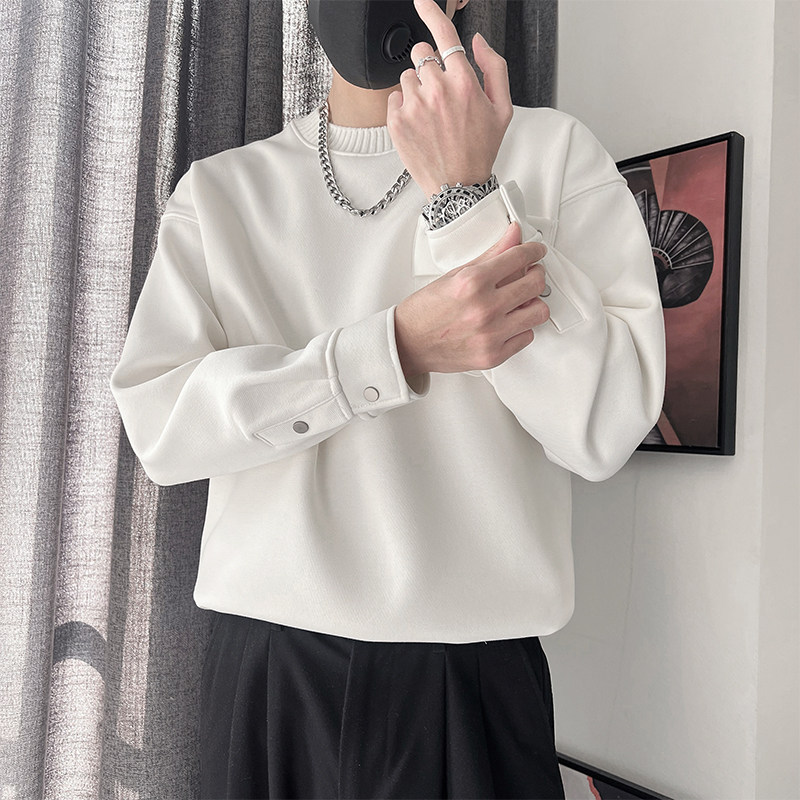 WY272-P78-控108-M-3XL 面50%50%涤 底涤 手袖扣防风德绒卫衣图片