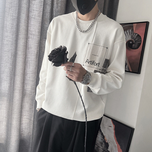 WY237P78控108M-3XL95%棉5%涤纶微阔版型玉米格面料品接口袋卫衣