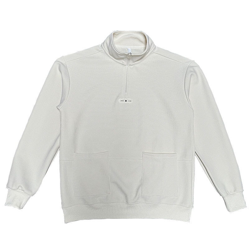 WY231B-P68-控98M3XL75%棉%氨纶微阔版型拉领小高竖口袋卫衣,男装卫衣,电商A216