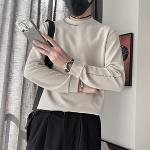 WY256M-3XL-P68-控98- 35%棉 65%涤纶 分割线纹绣打底衫 常规版型图片