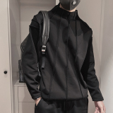 WY209-P68控98休闲外套男春设计感ins痞帅修身立领拉链长袖夹克，男装卫衣，电商A216