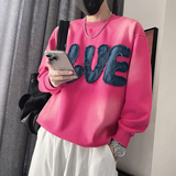 WY290-P88控118M-2XL-60%棉40%聚酯纤维牛仔料猫须贴布绣卫衣宽松，男装卫衣，电商A216
