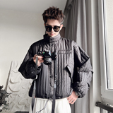 Y129P128-控178-M-XL-聚酯纤维通勤版棉袄袄胆可内穿棉衣，男装棉衣，电商A216