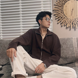 MX180特P118控158粘胶纤维29.7聚酯纤维18.3%锦纶慵懒风针织开衫，男装卫衣，电商A216