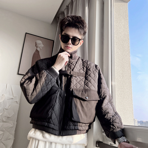 Y128-P138-控188-M-3XL 短款合扣棉衣 聚酯纤维，男装棉衣，电商A216