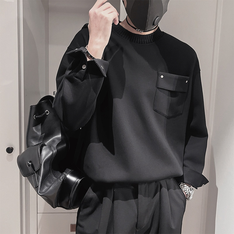 WY272-P78-控108-M-3XL面50%50%涤底涤手袖扣防风德绒卫衣,男装卫衣,电商A216