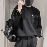 WY272-P78-控108-M-3XL面50%50%涤底涤手袖扣防风德绒卫衣，男装卫衣，电商A216