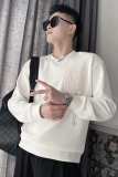 WY127-P68控98春季男士休闲宽松圆领挂件休闲套头社会小伙卫衣，男装卫衣，电商A216
