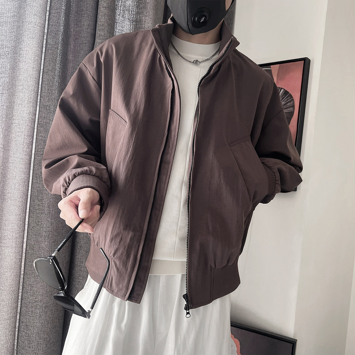 WT82-P88-控128-M-3XL-聚酯纤维 基础大口袋夹克图片