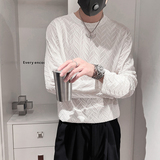 CX30-M-3XL-P38控5895%涤纶5%氨纶提花肌理感长袖，男装卫衣，电商A216