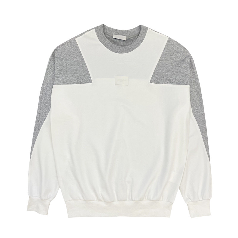 WY279-M-3XLP58-控8865%棉，35%涤纶牛角插肩拼接卫衣,男装卫衣,电商A216