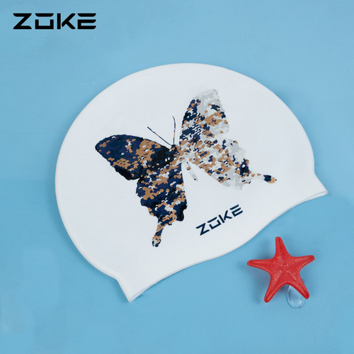 洲克硅胶泳帽舒适不勒头防水护发