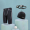 Black/Silver Three Piece Set Swim Pants+Swim Glasses+Swim Hat