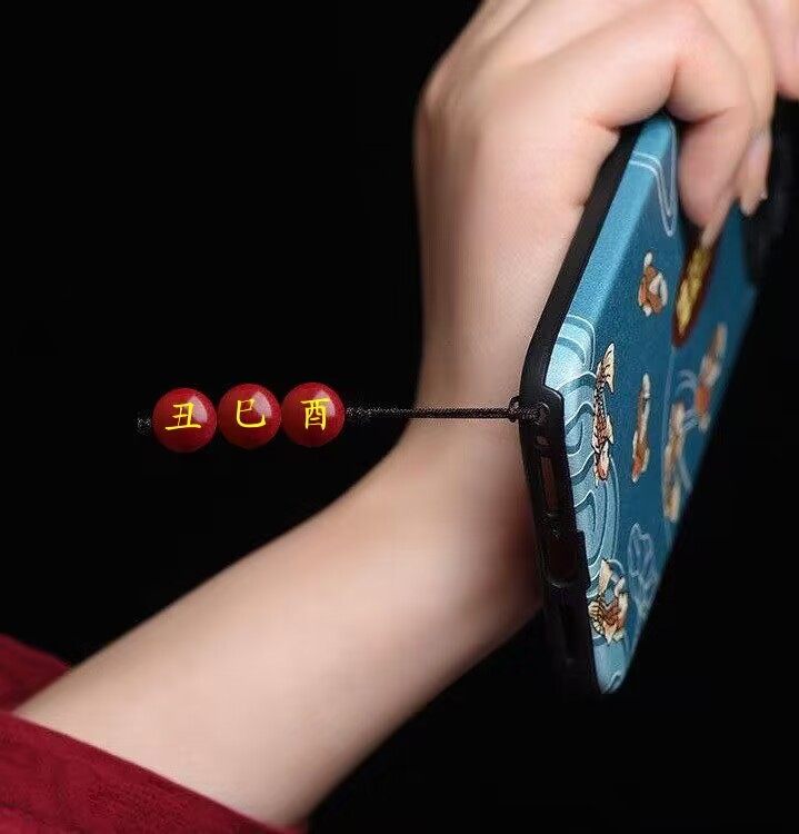 包邮地支巳酉丑三合金局生肖蛇牛鸡三合贵人手机链吊坠