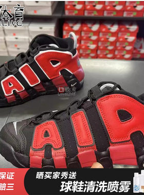 NIKE中童皮蓬高帮篮球鞋