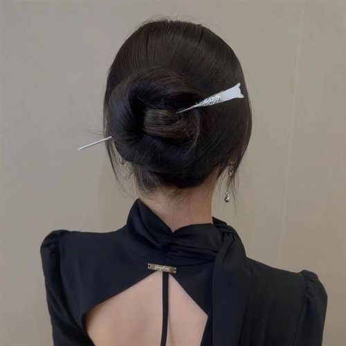 木兰花发簪新中式汉服步摇头饰