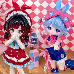 正版COME4FREE邦倪兔兔兔梦匣盲盒12分可动人偶BJD娃娃桌面摆件