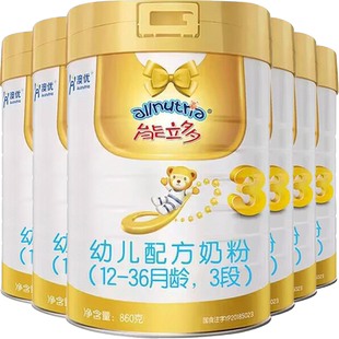 新国标】澳优能立多3段婴幼儿配方奶粉能力多三段860g*6罐
