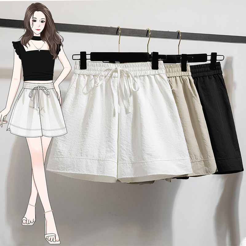 夏季女装批新款发简约时尚宽松大码运动高腰休闲速干冰丝山本短裤,女装/女士精品,大码裤装,淘宝优惠券,粉丝福利购,淘宝优惠卷