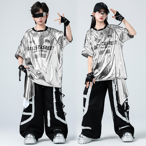 儿童街舞潮服夏季少儿嘻哈炸街演