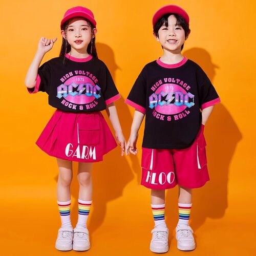 儿童啦啦队演出服六一小学生班服
