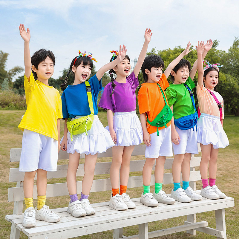 彩虹的微笑棒棒糖不负好春光大梦想家幼儿童小学生舞蹈表演出服装